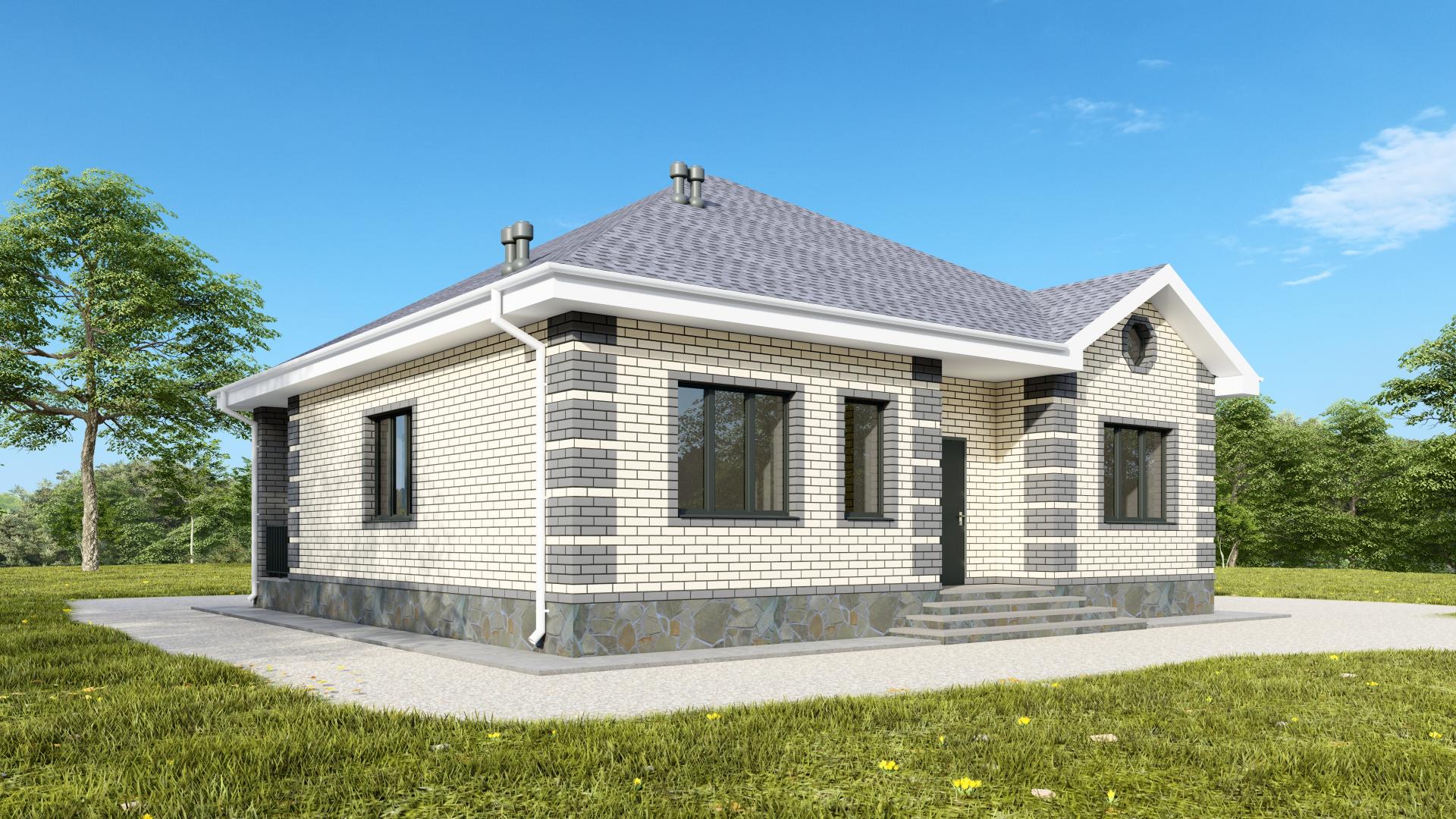 Проекты домов до 100 кв.м - заказать проект дома: цена от 28 за м2 .